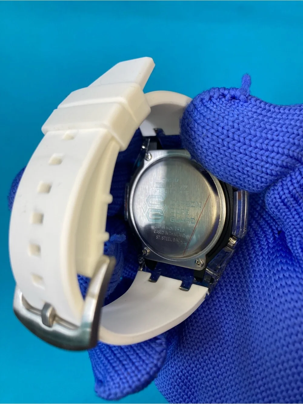 Custom G Shock Clear and White Colorway